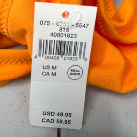 Aerie Solid Color Orange V Neck Sexy one piece swimsuit Medium - Picture 6 of 6